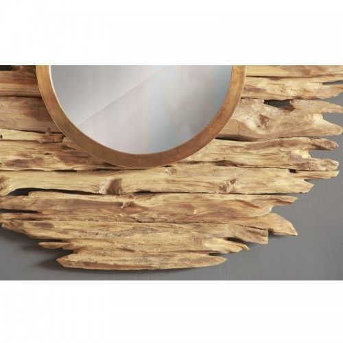 Miroir avec cadre en bois flottant