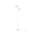 Floor lamp with 2 matt gray metal spots STEADY