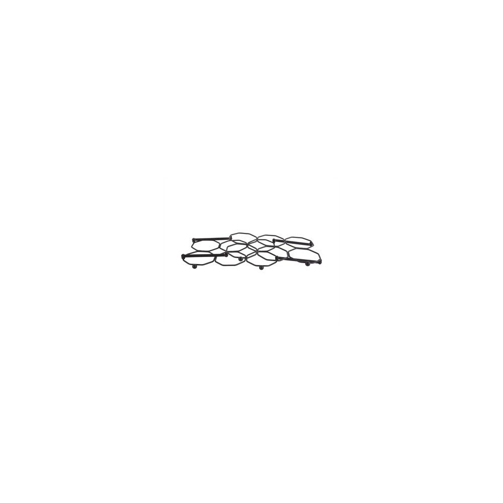 Botellero vertical plegable gris ahumado HONEYCOMB
