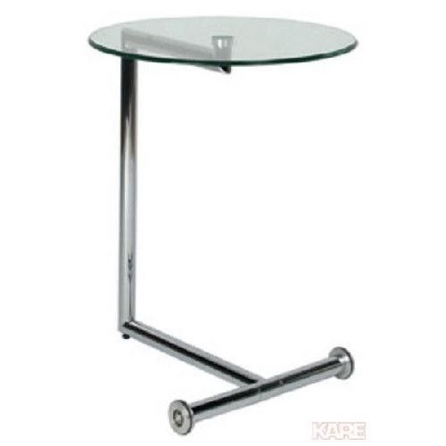 Beistelltisch in Glas und Chrom Easy Living Kare Design