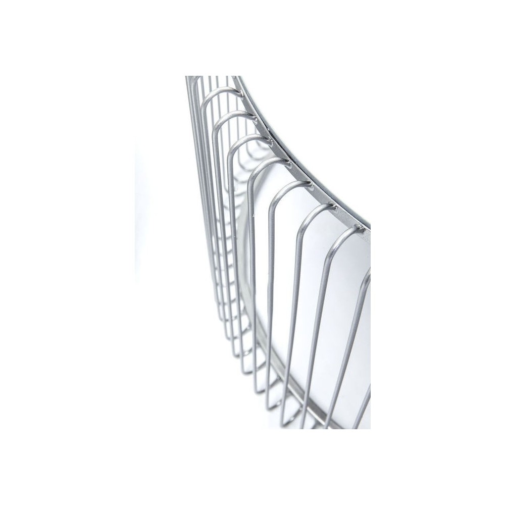 Set de 2 tables basses argenté et miroir Wire
