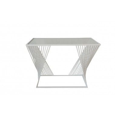 Consola lineas espirales blanca ART DE FER