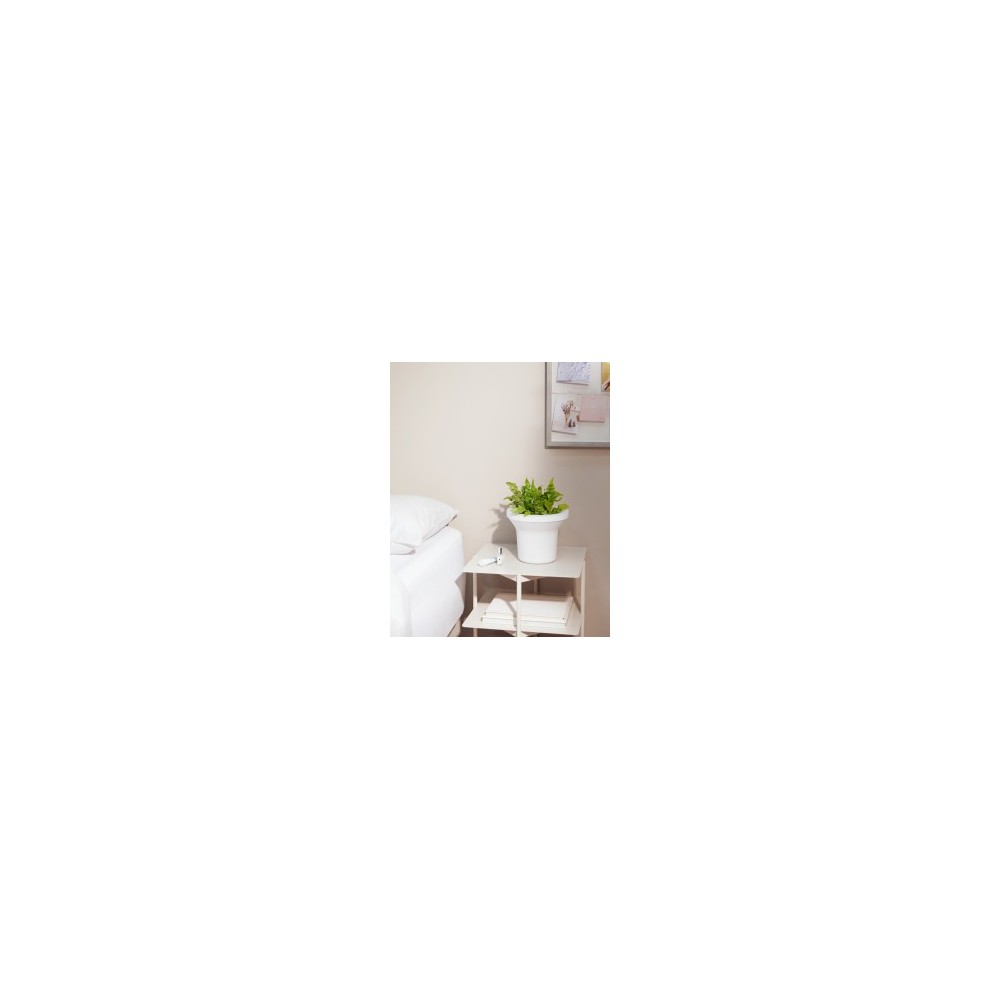 White luminous plant holder ORA
