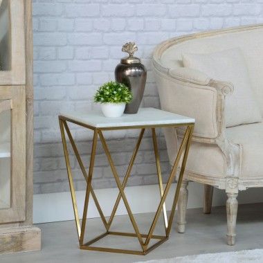 Smoked glass side table ELECTROCHIC