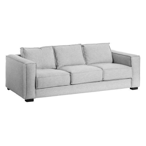 Sofa 2 places light grey 225cm