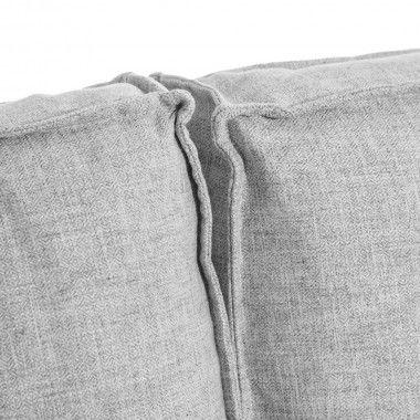 Sofa 2 places light grey 225cm