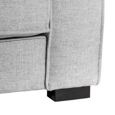 Sofa 2 places light grey 225cm