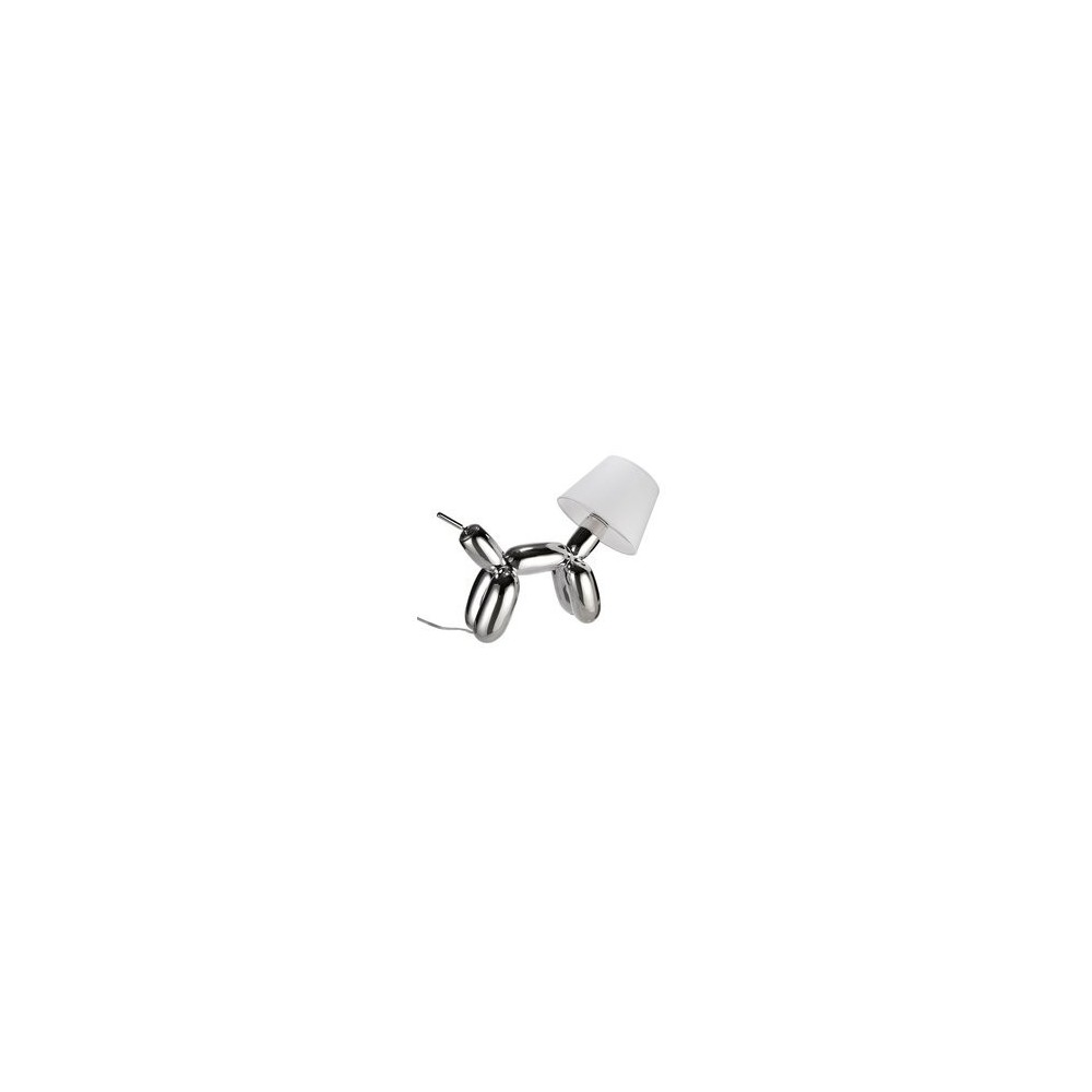 LÁMPARA DE MESA PERRITO CROMADA SOMPEX