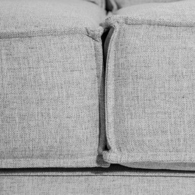 Sofa 2 places light grey 225cm