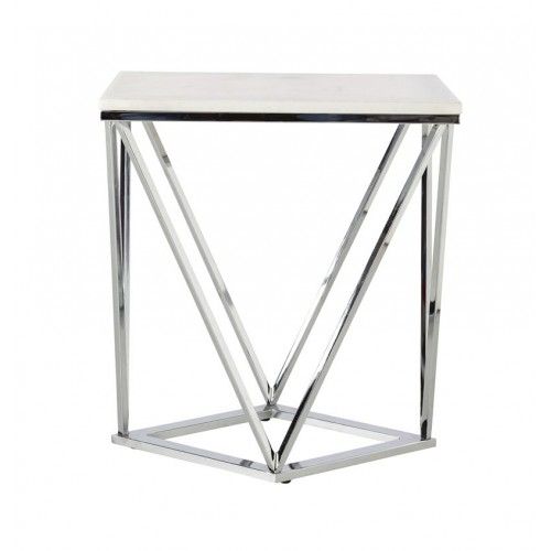 Table basse marbre et acier bronze COLLISION