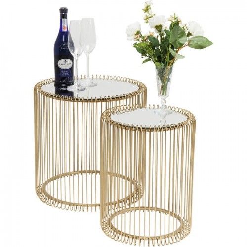 50cm mesa lateral metal preto