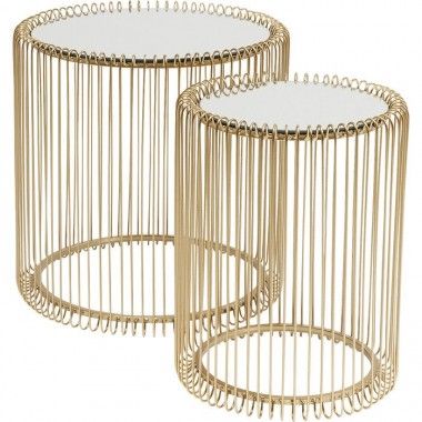 50cm mesa lateral metal preto