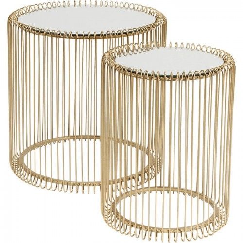 50cm mesa lateral metal preto