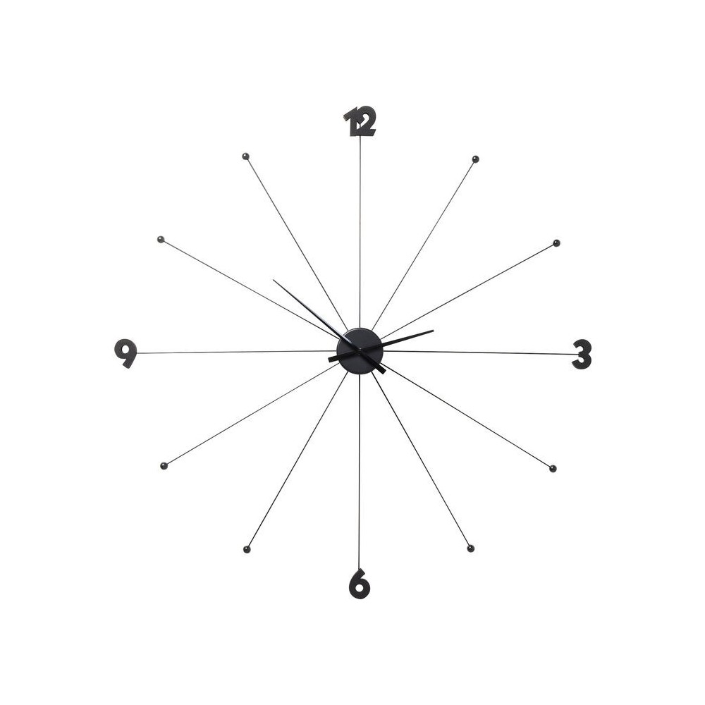 Relógio de parede UMBRELLA preto 100 cm KARE Design — vista frontal