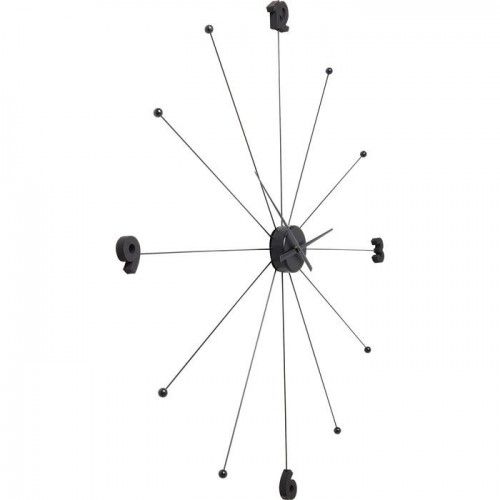 Relógio de parede UMBRELLA preto 100 cm KARE Design — relógio completo em branco