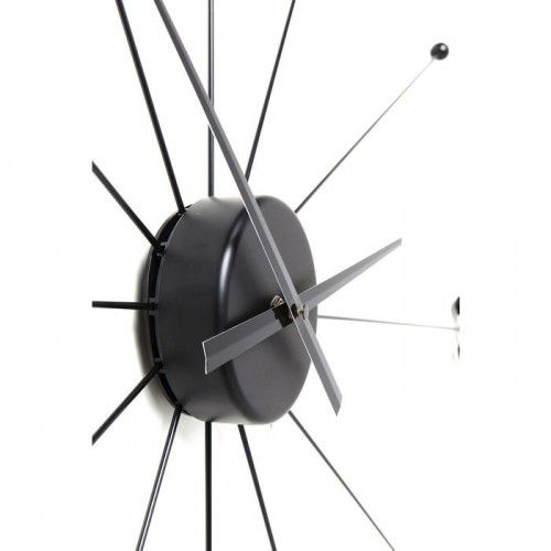 Reloj de pared adhesivo negro STICK TACK