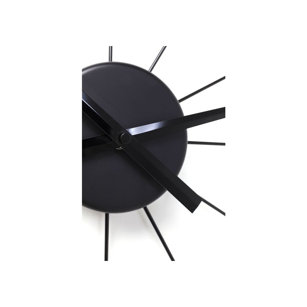 Reloj de pared adhesivo negro STICK TACK