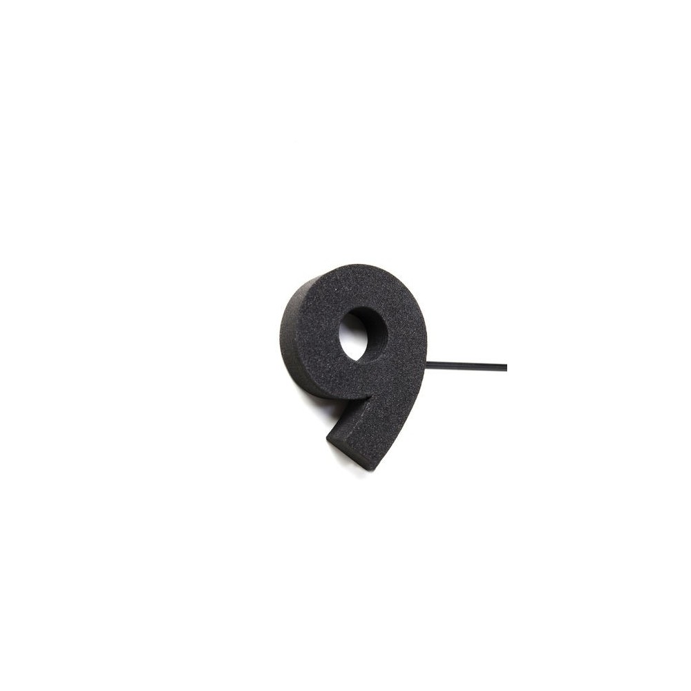 Reloj de pared adhesivo negro STICK TACK