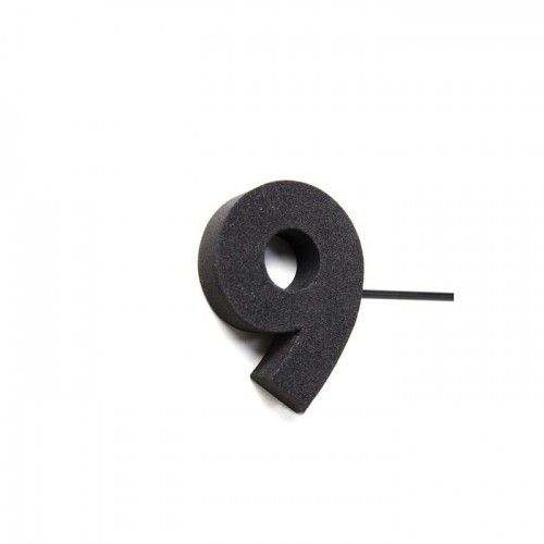 Reloj de pared adhesivo negro STICK TACK