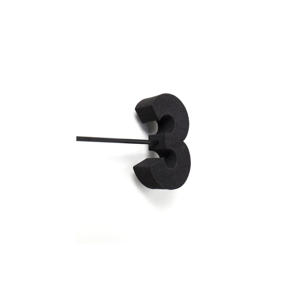 Reloj de pared adhesivo negro STICK TACK