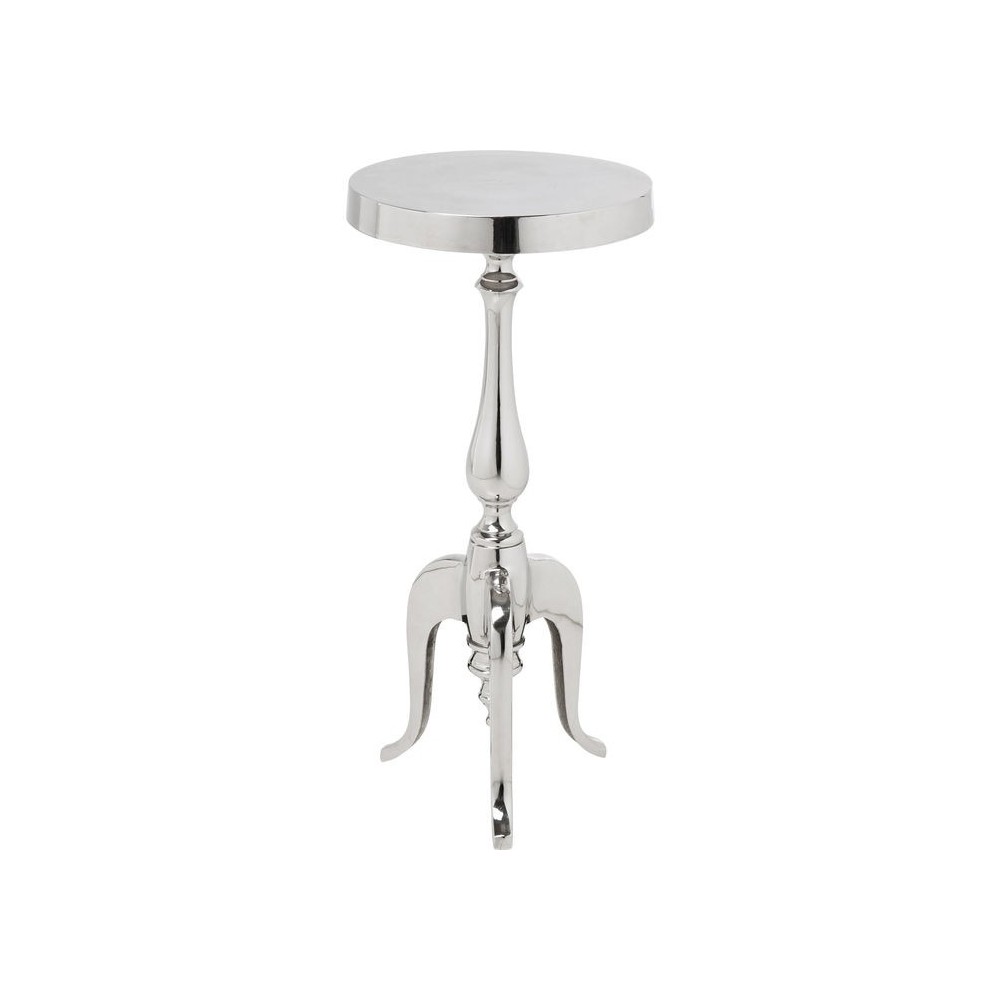 Mesa lateral com fumaça acrílica transparente