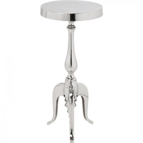 Mesa lateral com fumaça acrílica transparente