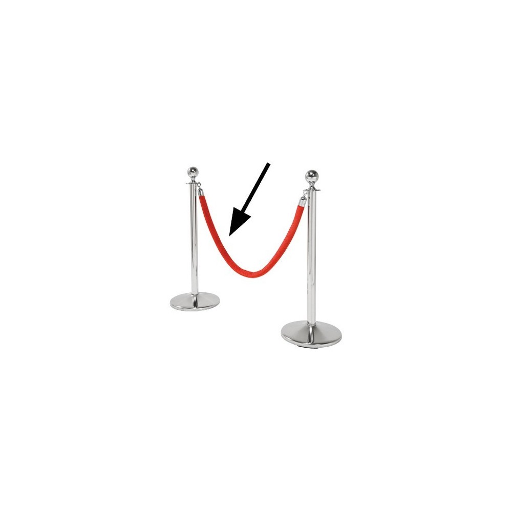 Corda VIP vermelha em veludo KARE Design 150 cm