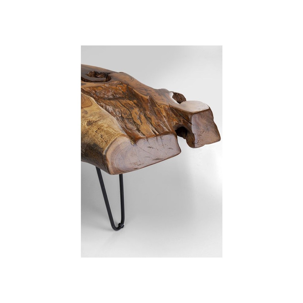 Table d'appoint plateau marbre vert et pieds or PIEDRA