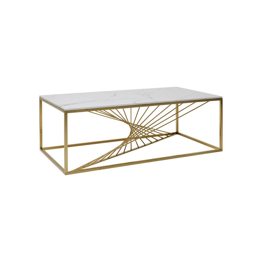 Metal de vidro de mesa e laser ouro