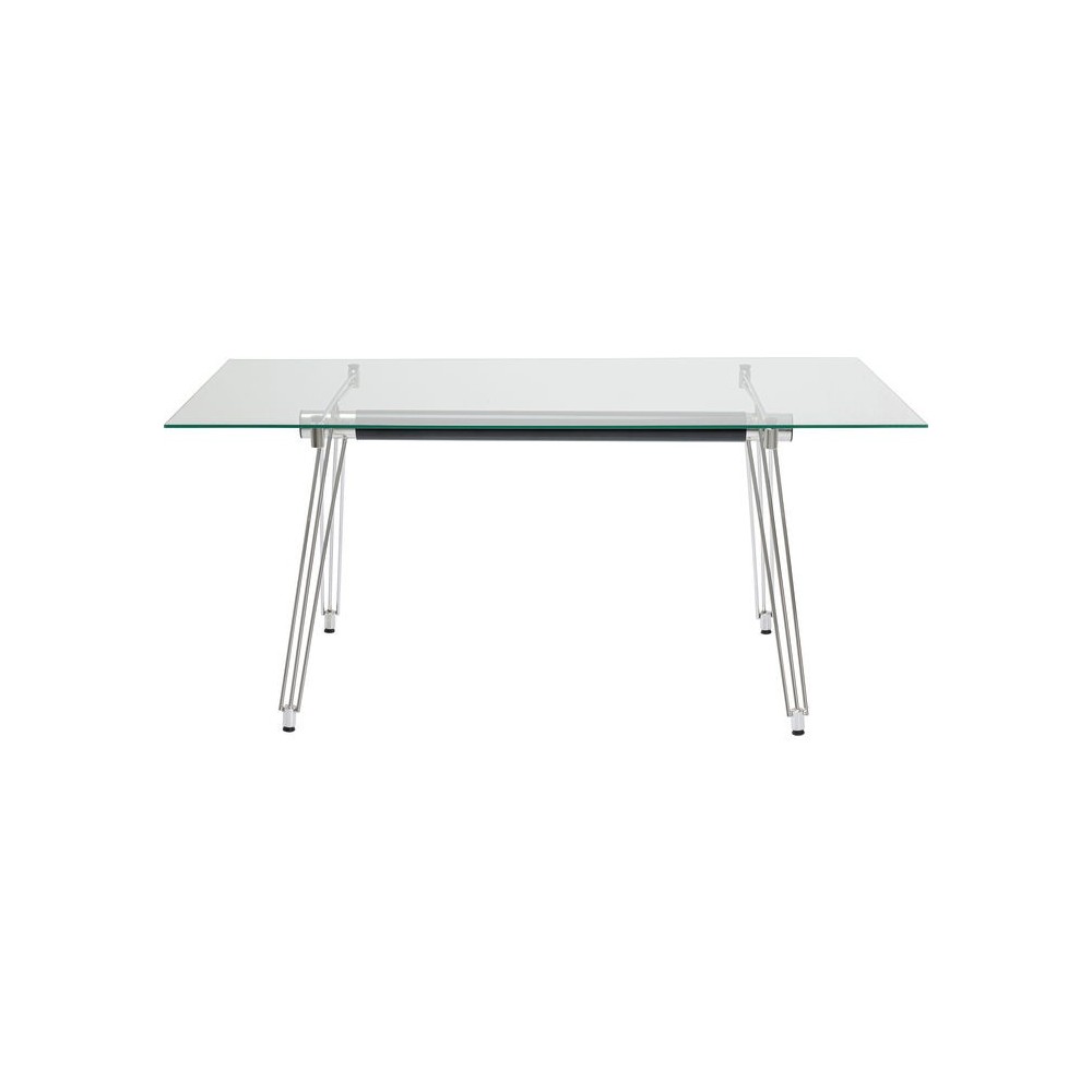 Escritório de design de vidro visível claro