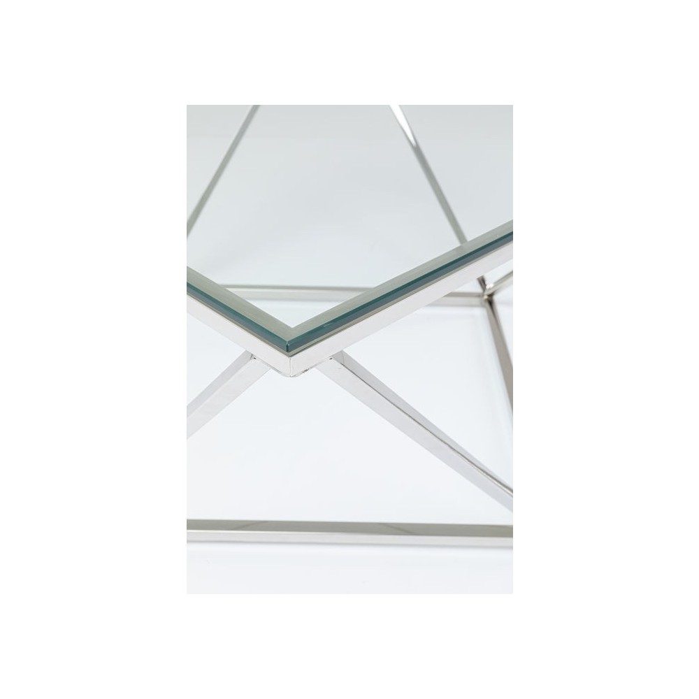 COLLISION salontafel van marmer en bronsstaal