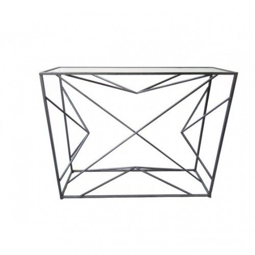 Linhas espirais console arte de ferro de metal