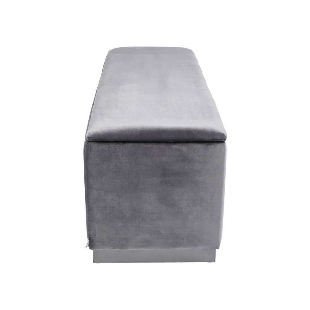 Coloured fabric bench with storage box