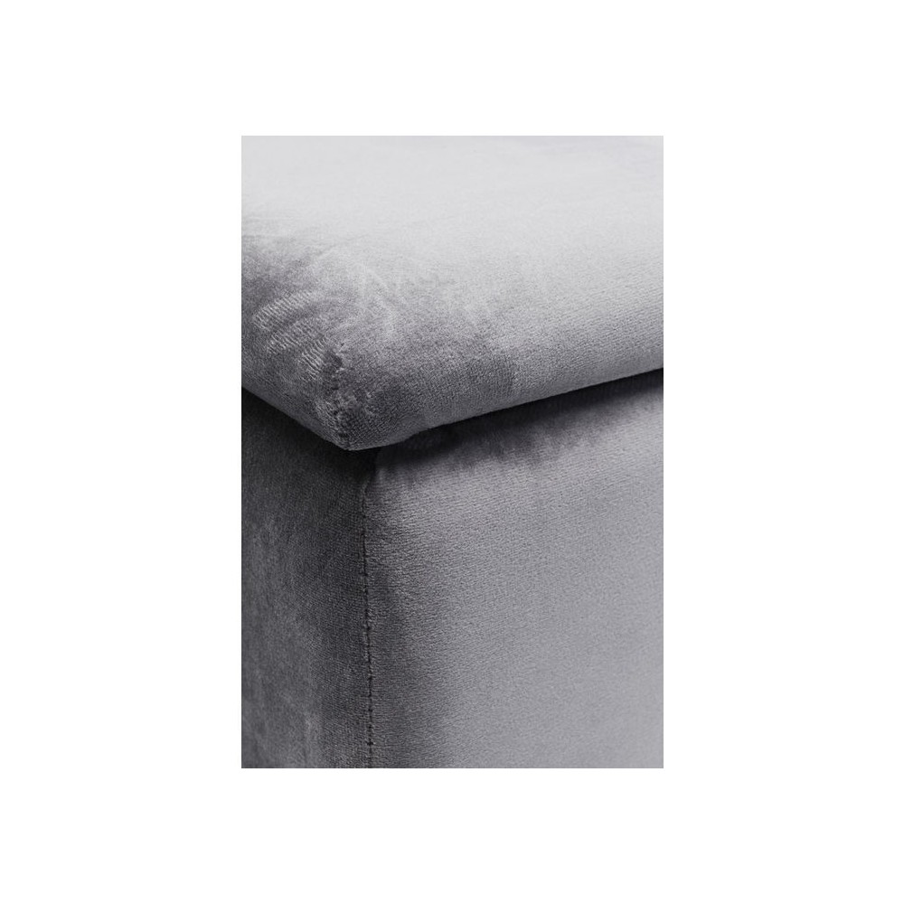 Banquette en tissu coloré avec coffre de rangement
