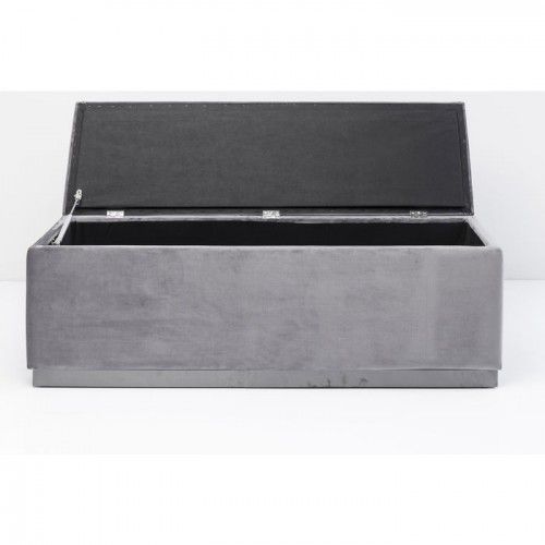 Coloured fabric bench with storage box