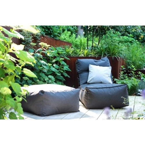 Outdoor lounge chair light grey STAY