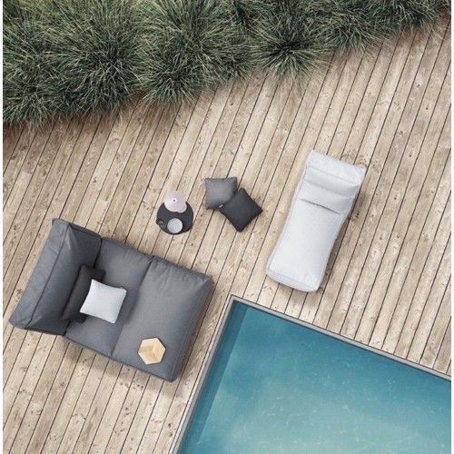 Long chair outdoor light grey STAY
