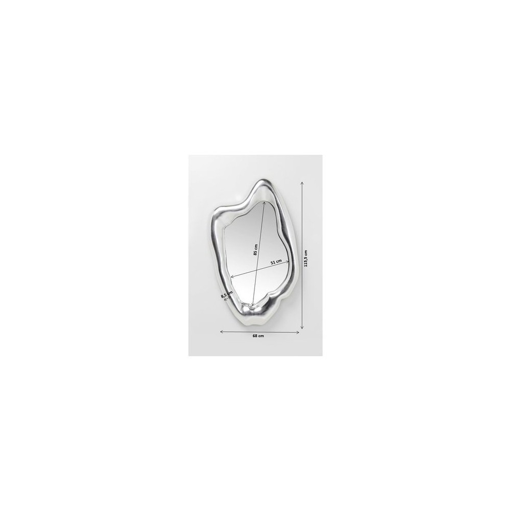 Drops Specchio di design in alluminio in alluminio