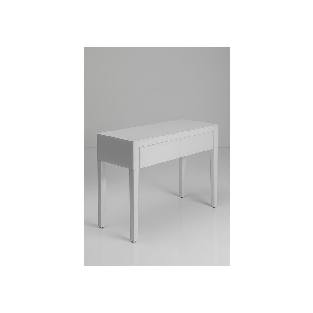 LUXE console van grijs getint spiegelglas