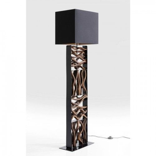 WAVE natuurvloerlamp van drijfhout