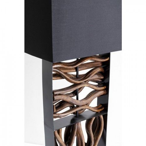 WAVE driftwood nature floor lamp
