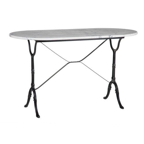 Mesa bistro mármol oval 120 cm AXEL LOLAHOME