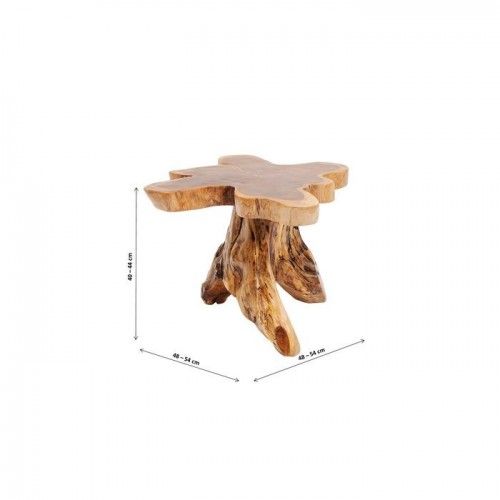 Table basse NATURE racine de teck naturel KARE Design — vue de profil