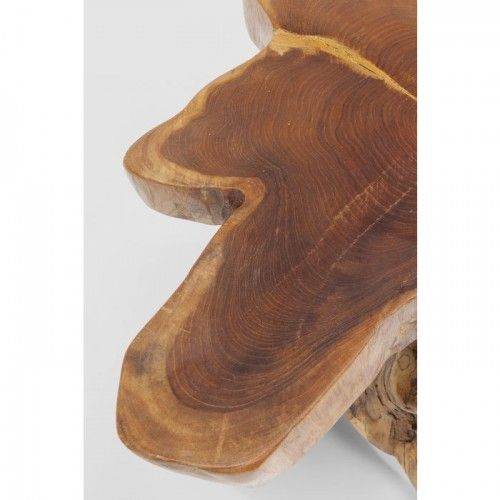 Table basse NATURE racine de teck naturel KARE Design — détail du plateau