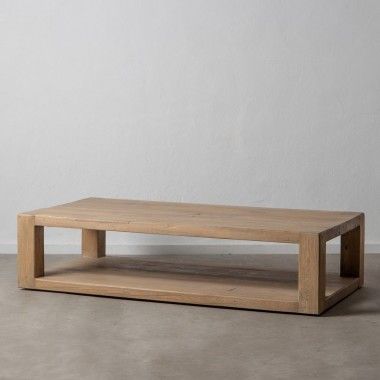 Rechteckiger Couchtisch Holz aus Elm 184cm BRUTA