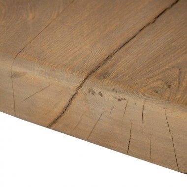 Rechteckiger Couchtisch Holz aus Elm 184cm BRUTA