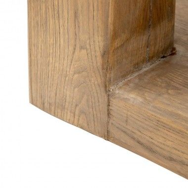 Madera de mesa de café rectangular de elm 184cm BRUTA