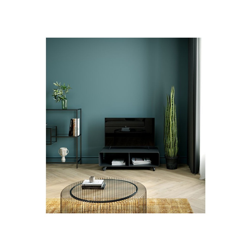 Mueble TV LOUNGE lacado gris