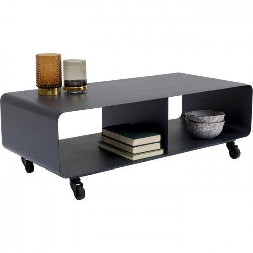 LOUNGE lacquered gray TV cabinet