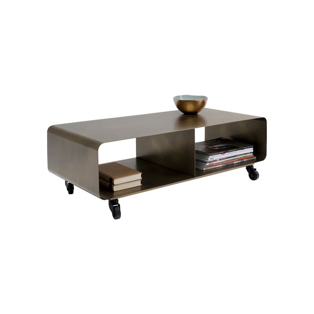 LOUNGE lacquered bronze TV cabinet